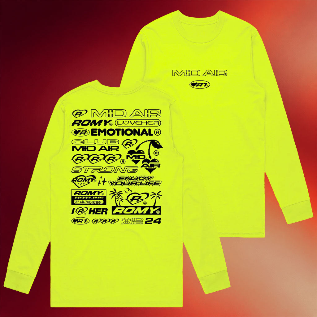 The XX Merch 2026 Romy Mid Air Anniversary Long Sleeve T-Shirt Gift Ideas For Music Lovers