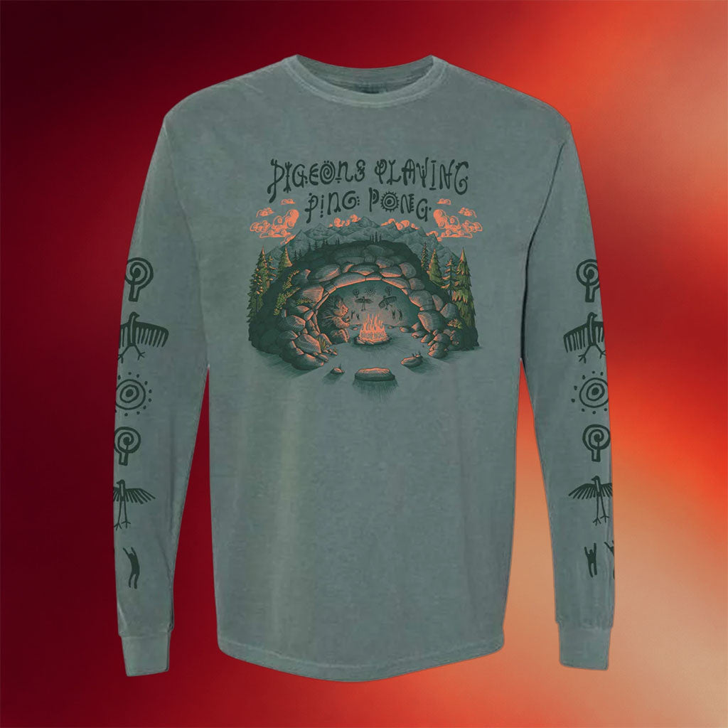 Pigeons Playing Ping Pong Merch PPPP X Nature Backs Long Sleeve T-Shirt Gifts For Band Fans