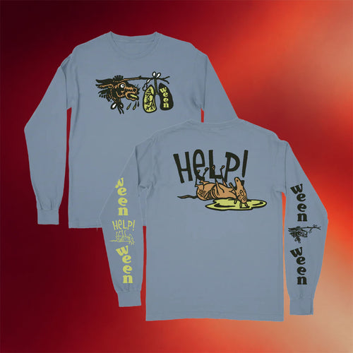 Ween Merch 2026 Help Long Sleeve Shirt Ween Band Shirts Gifts For Rock Lovers