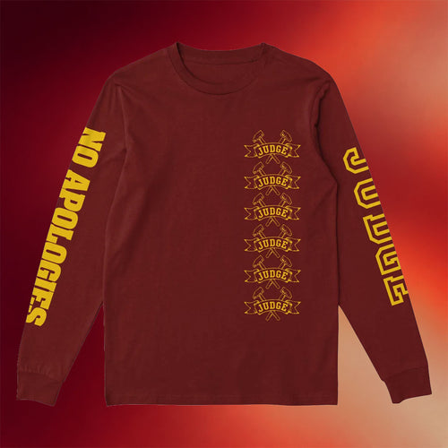 Judge Merch 2026 No Apologies Long Sleeve T-Shirt Judge Shirt Birthday Gift For Son
