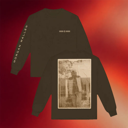 Morgan Wallen Merch 2026 One Thing At A Time One Year Anniversary Long Sleeve Shirt Fan Gifts