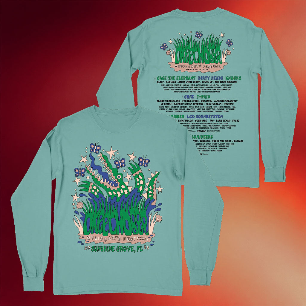 Okeechobee Fest Merch 2026 Music And Arts Festival Long Sleeve T-Shirt Gifts For BFF