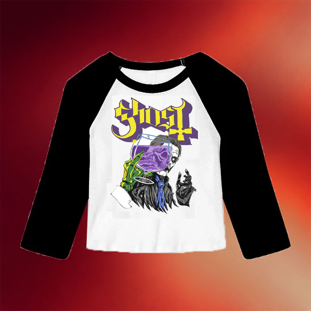 Ghost Merch 2026 Chamber Of Chills Long Sleeve Raglan T-Shirt Ghost Shirt BFF Gifts