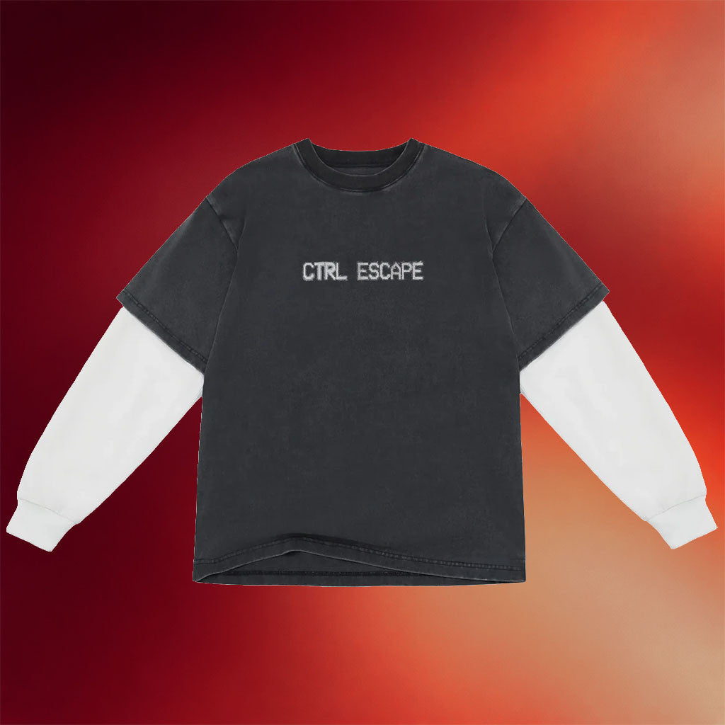 John Summit Merch 2026 CTRL ESCAPE 2fer Long Sleeve Shirt Gifts For DJ Fans