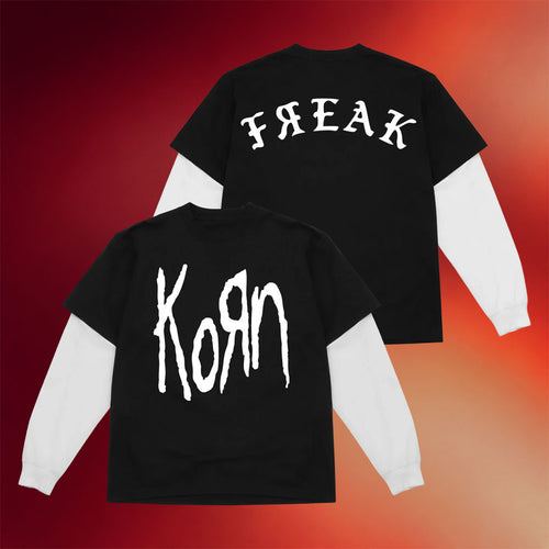Korn Merch 2026 Freak 2Fer Long Sleeve Shirt Best Gift For Metal Band Fans