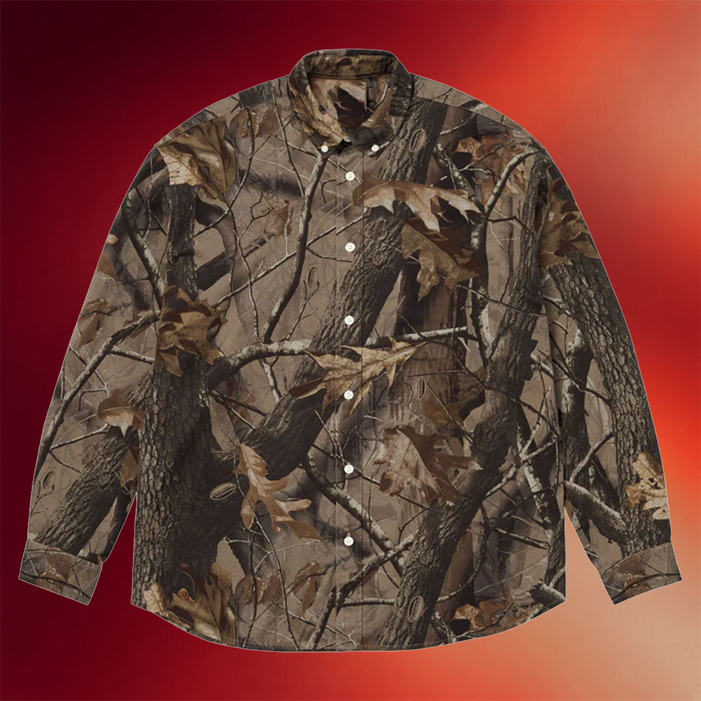 Realtree Hardwood Camo Long Sleeve Button UP Shirt Unique Father's Day Gifts 2026