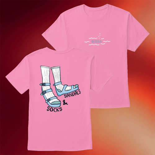 Sinjin Drowning Merch Socks And Sandals T-Shirt Cool Gifts For Sister