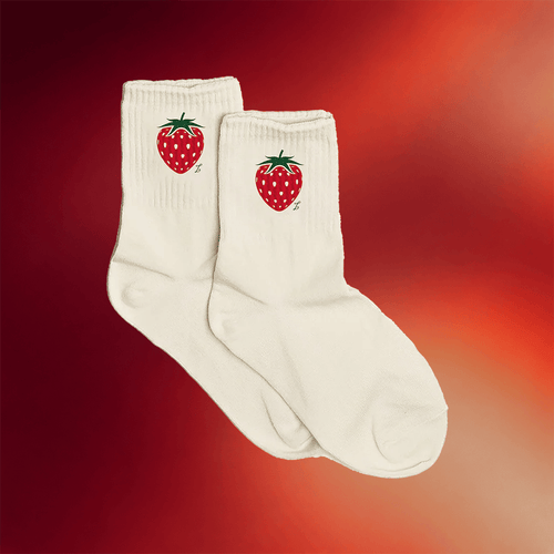 Laufey Merch Strawberry Socks Laufey Fan Apparel Gifts For Music Lovers