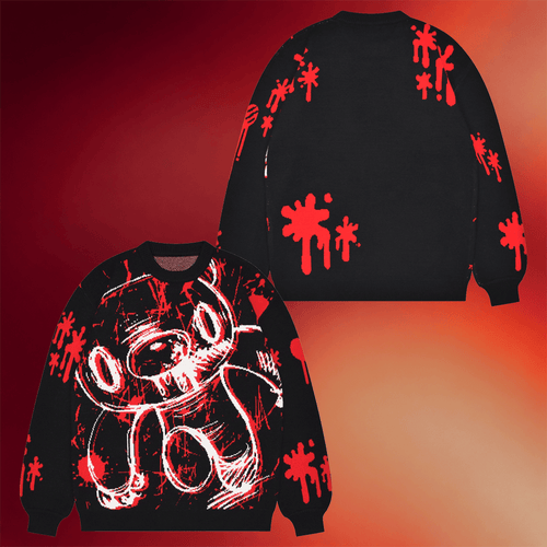 Steady Hands Merch 2026 Gloomy Bear Bloody Bear Sweater Halloween Gift For Her