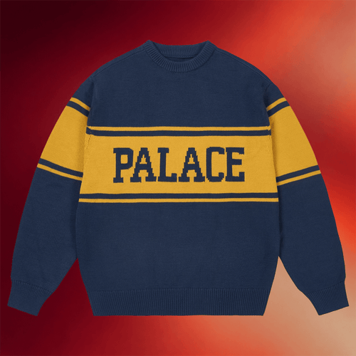 Palace Skateboards Merch 2026 College Stripe Sweater Gifts Ideas For Friends