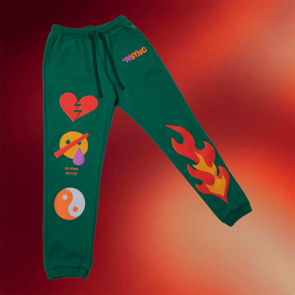 NSYNC Merch 2026 Guess What Sweatpants No Man No Cry NSYNC Band Merch Gifts For Fans