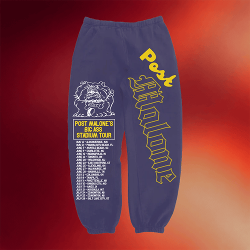 Post Malone Merch 2026 Posty Bulldog Sweatpants Post Malone Tour Merch Gift For Music Fans