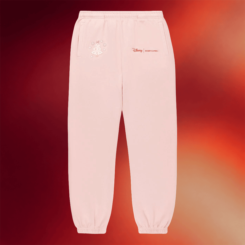 Stoney Clover Lane Merch D Mickey And Minnie's Holiday Collection Pink Sweatpants Gifts For BFF