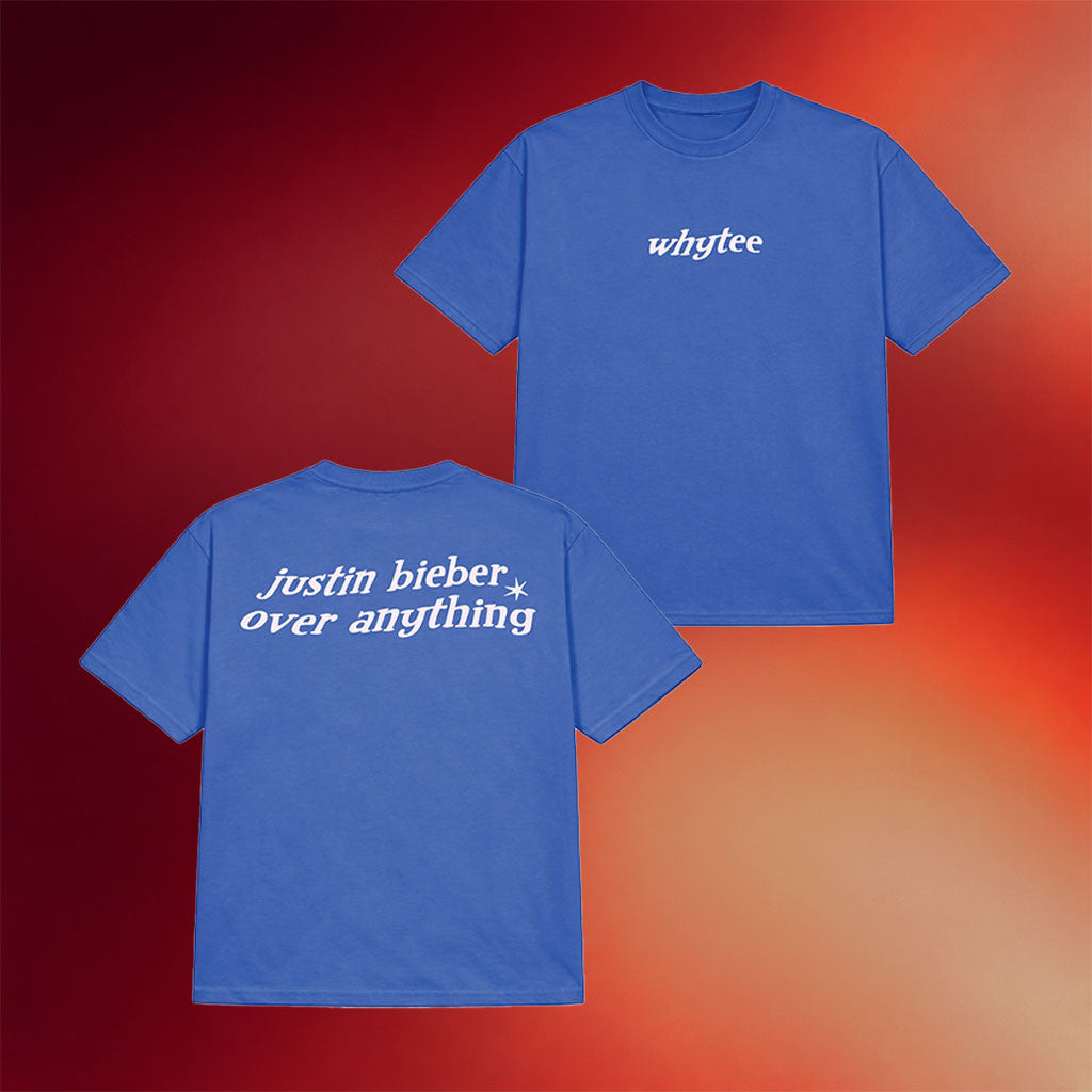 Whyteeindia Merch 2026 Justin Bieber Over Anything T-Shirt Justin Bieber Merch Gift For Fans