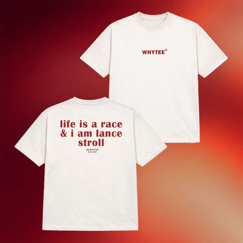 Whyteeindia Merch 2026 Life Is A Race And I Am Lance Stroll T-Shirt Gifts For An F1 Fan