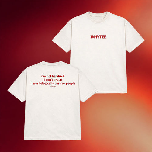 Whyteeindia Merch 2026 No Kendrick T-Shirt Humorous Kendrick Lamar Meme Shirt Rap Fan Gifts