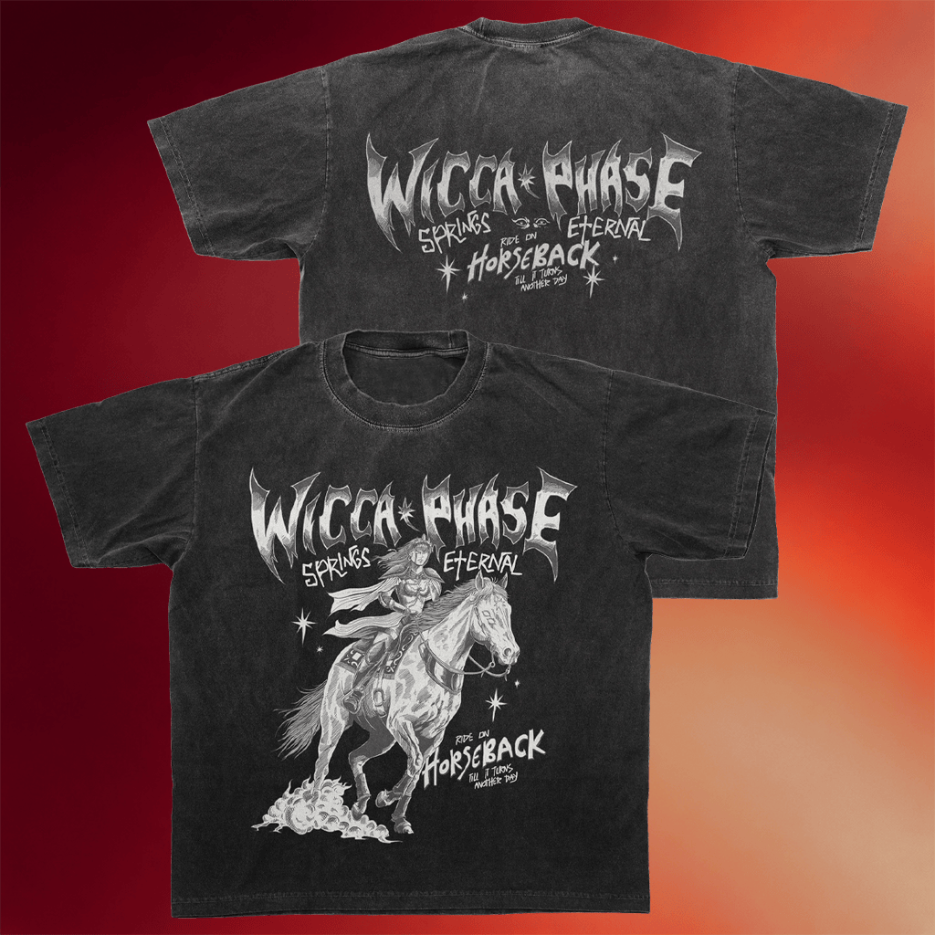 Wicca Phase Merch 2026 Horseback Rider T-Shirt Music Related Gifts For Guys