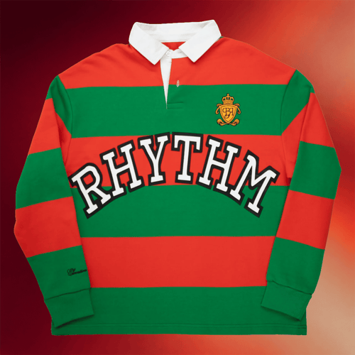 Elevation Rhythm Merch RHYTHM Long Sleeve Polo Shirt Cool Gifts For Music Lovers