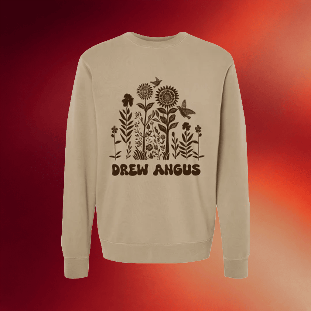 Drew Angus Merch 2026 Wildflowers Crewneck Drew Angus Sweatshirt Presents For Music Lovers