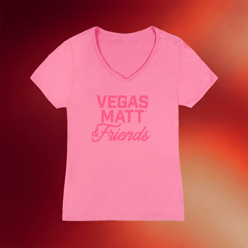 Vegas Matt Merch 2026 Vegas Matt And Friends V-Neck Shirt Unique Gift For Her