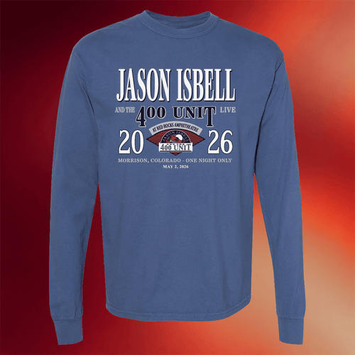 Jason Isbell Merch The 2026 Red Rocks Long Sleeve Shirt Jason Isbell And The 400 Unit Tour Merch