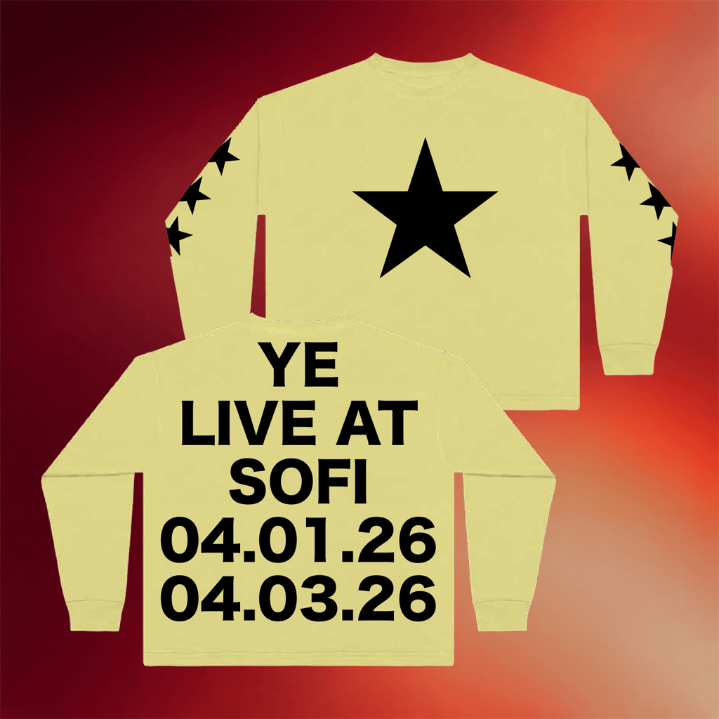 Kanye West Merch 2026 YE Live At Sofi Long Sleeve Shirt YE Bully Merch Gifts For Hip Hop Fans