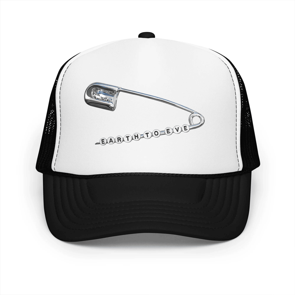 Earth To Eve Merch 2026 Safety Pin Logo Trucker Hat Gifts Ideas For Music Lovers