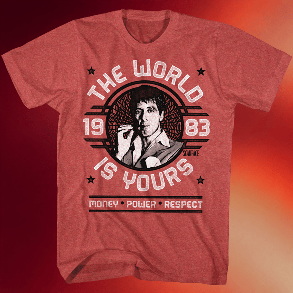 Tony Montana Shirt Scarface The World Is Yours T-Shirt Unique Father's Day Gifts