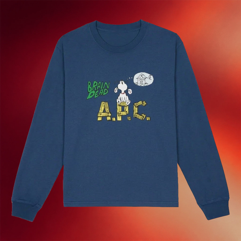 Brain Dead Merch 2026 Brain Dead X APC Homesick Long Sleeve Shirt Gifts For Friends