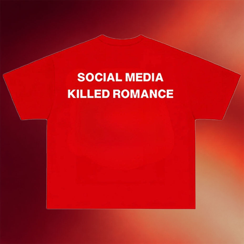 Whyteeindia Merch 2026 Social Media Killed Romance T-Shirt Gen Z Humor Shirt Friend Gifts