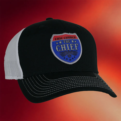 Eric Church Merch 2026 The Chief Shield Trucker Hat Music Related Gifts For Guys