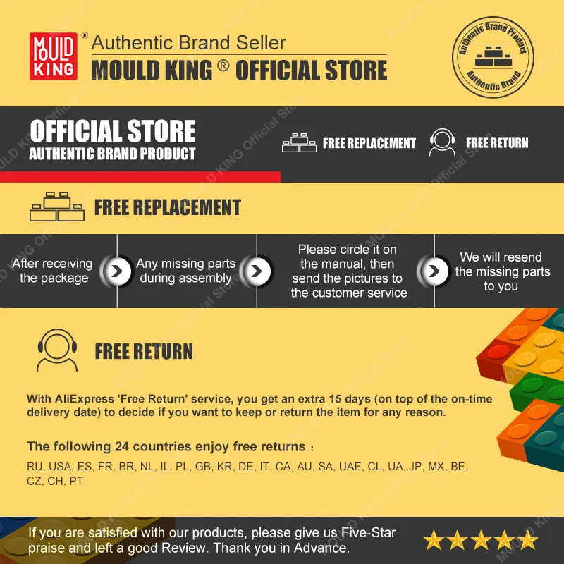 Mould King 13197 Pirate Ship Building Blocks Set