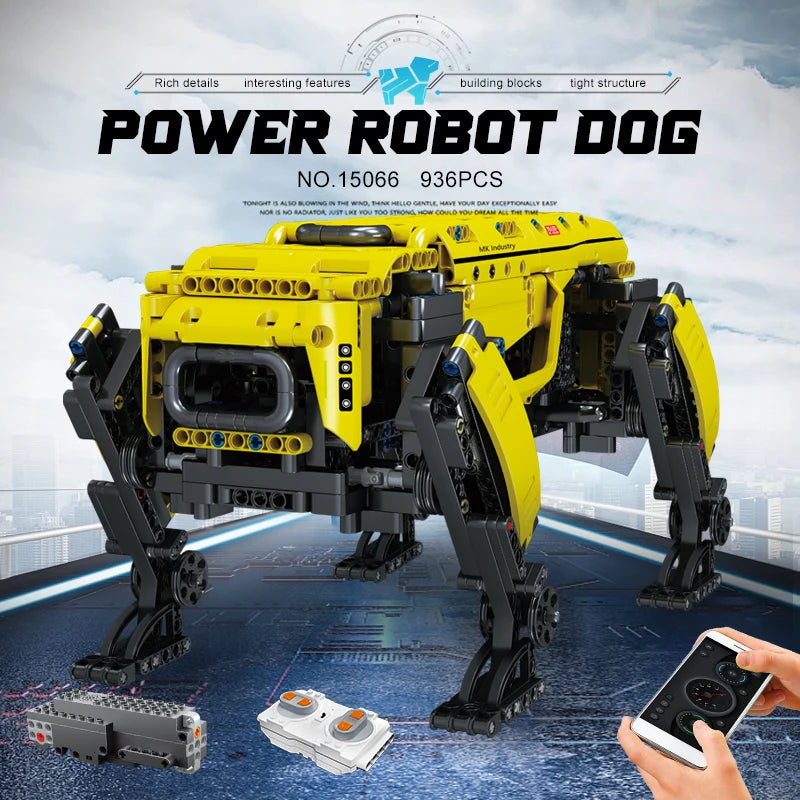 Mould King 15066/15075 Robot AlphaDog - Blocs de construction techniques motorisés