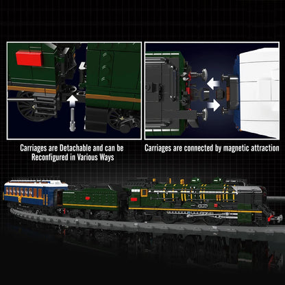 Mould King 12025 Locomotive à vapeur SNCF 231 - Ensemble de blocs de construction motorisé