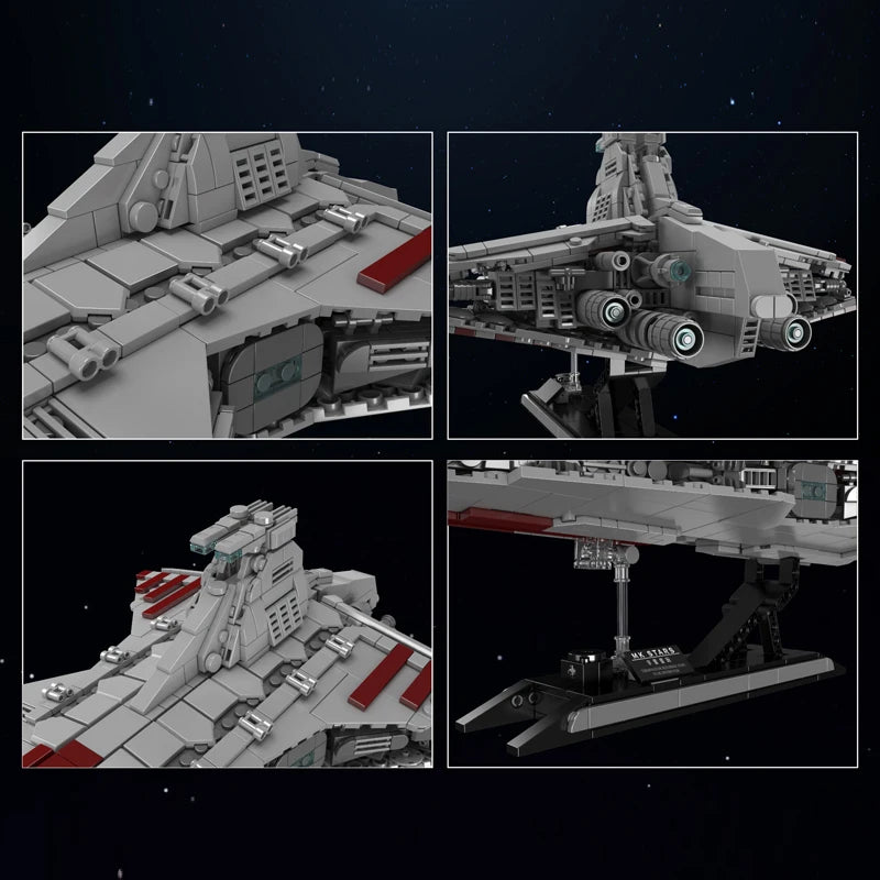 Mould King 21074 Republic Attack Cruiser Building Blocks
