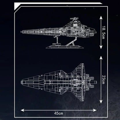 Mould King 21074 Republic Attack Cruiser Building Blocks