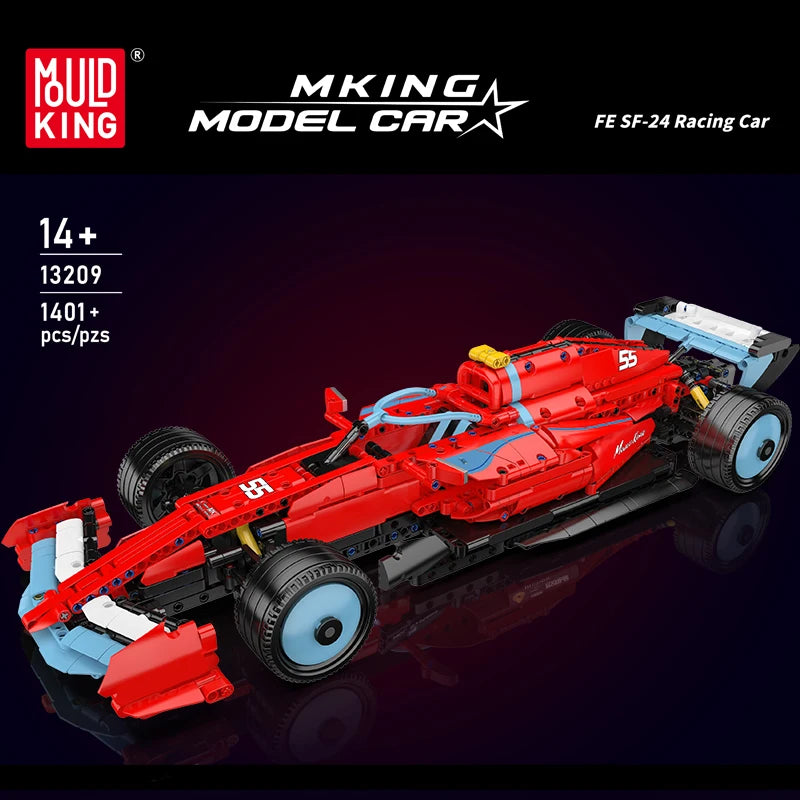 Mould King 13209 SF-24 F1 Racing Car - Building Block Model Kit