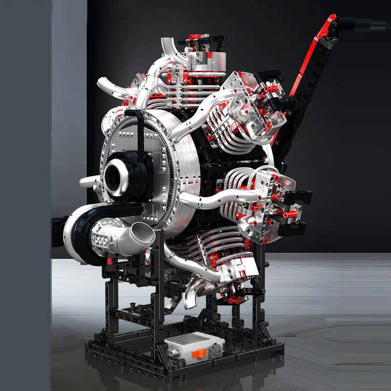 Mould King 10233 Motorized Aviation Engine - Building Block Set