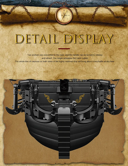 Mould King 13197 Pirate Ship Building Blocks Set