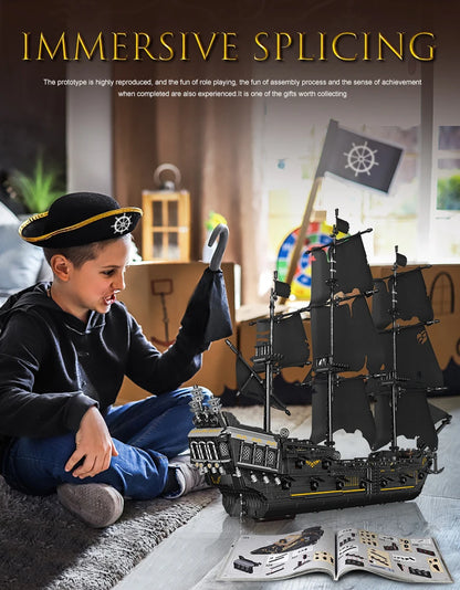 Mould King 13197 Pirate Ship Building Blocks Set