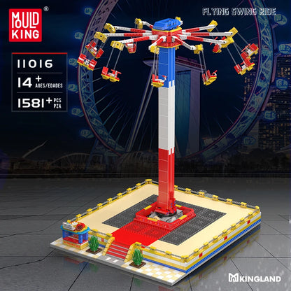 Mould King 11016 Motorized Flying Swing Ride - Building Block Set