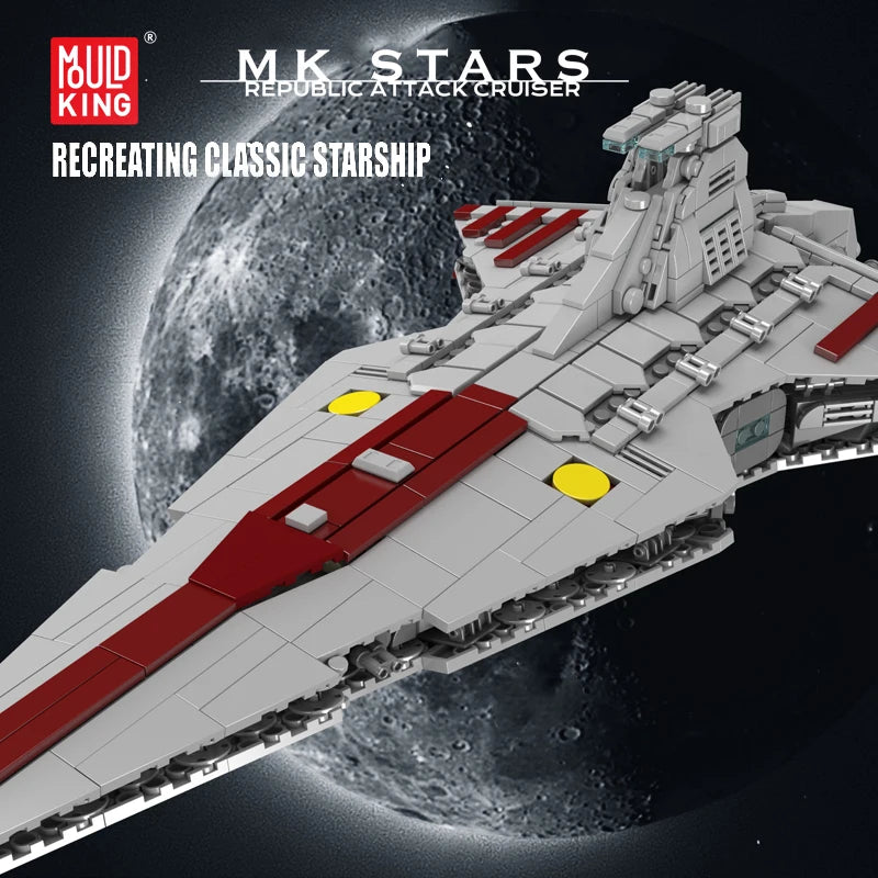 Mould King 21074 Republic Attack Cruiser Building Blocks