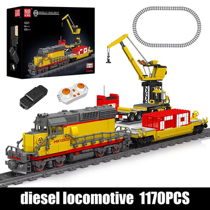 Mould King 12027 Motorized EMD SD40-2 Diesel Locomotive Building Set