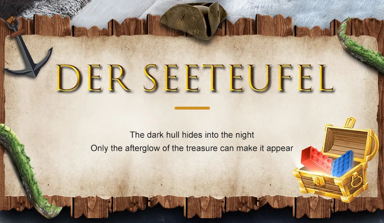 Mould King 13197 Pirate Ship Building Blocks Set