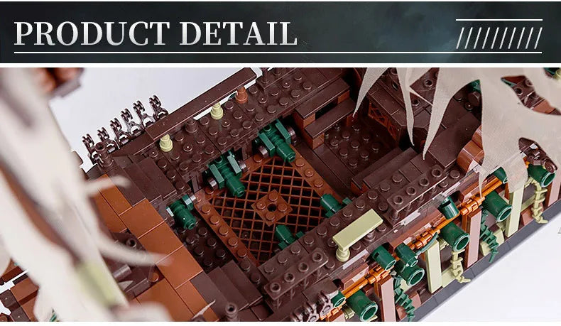 Mould King 13197 Pirate Ship Building Blocks Set