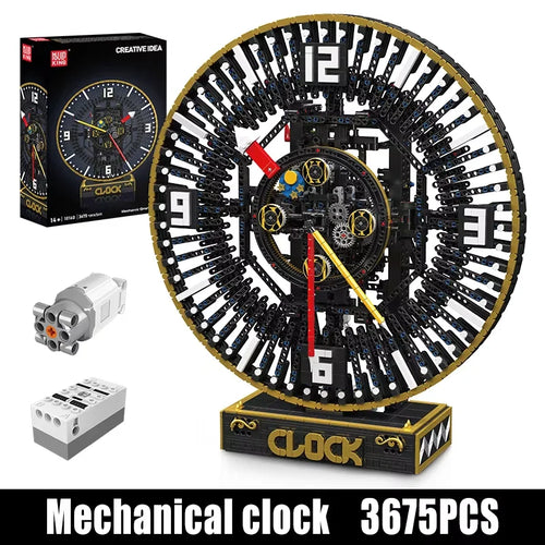 Mould King 10160 Horloge Grand-Père Mécanique Motorisée - Kit de Construction STEM