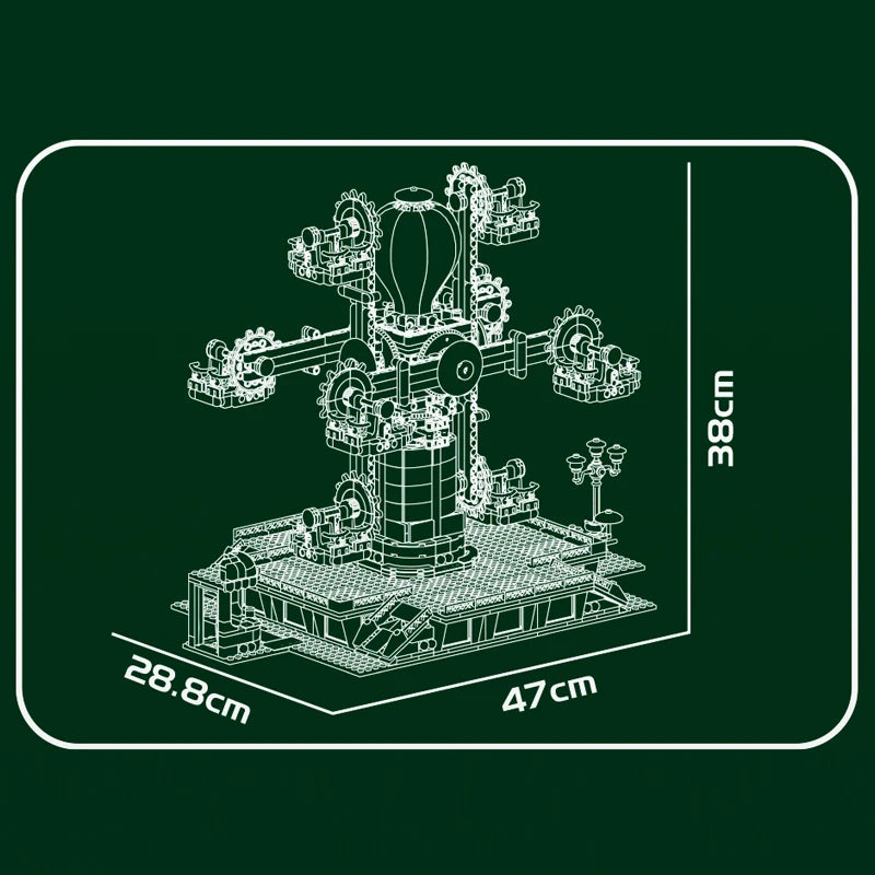 Mould King 11026 Motorized Windmill - Building Block Set
