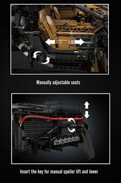 Mould King 13163 Technical Car Building Block Set