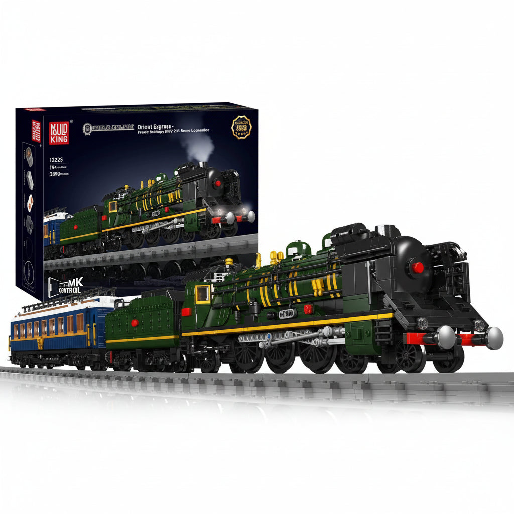 Mould King 12025 Locomotive à vapeur SNCF 231 - Ensemble de blocs de construction motorisé