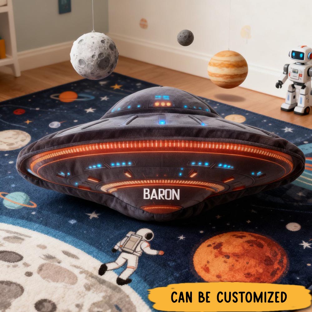 Personalized Space Lover Room Decoration Pillow Science Fiction Fans Pillow Gift for Kid Geek Lover